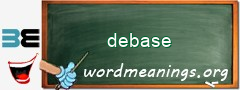 WordMeaning blackboard for debase